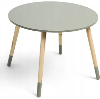 Konferenční stolek Dětský stolek do dětského pokoje KULATÝ ZELENÝ MDF Ø 60 cm