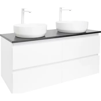 Koupelnový nábytek Koupelnová skříňka s umyvadlem SAT B-Way 119x50x45 cm bílá lesk BWAY2120WTK2BB - BWAY2120WTK2BB