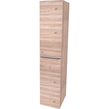 Mereo Mailo, koupelnová skříňka vysoká 170 cm, chrom madlo, Multidecor, Dub Nelson - CN594LPDNLS