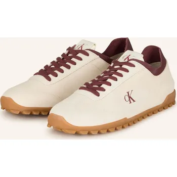 Pánská obuv Calvin Klein Pánské Sneakersy, krémová / tmavě červená, 43