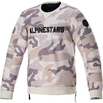 Moto bunda ALPINESTARS bunda LEGIT CREW FLEECE světle šedá camo - 4XL