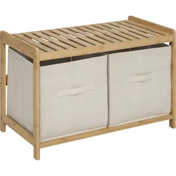 Úložný box 5five Simply Smart Lavice s úložným prostorem 5five Simply Smart Tidy Box, 2 přihrádky, bambusová Béžová