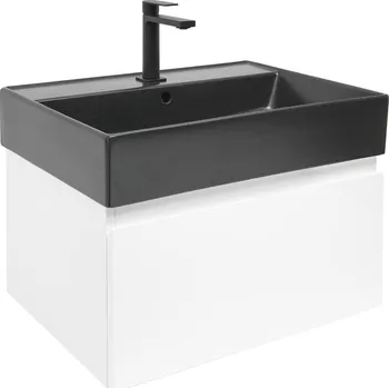 Koupelnový nábytek Koupelnová skříňka s umyvadlem SAT B-WAY 59x30x45 cm bílá lesk BWAY60WU2BB - BWAY60WU2BB