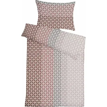 Povlečení Aaram 4-dílné povlečení Podzimní romance hnědá 140 x 200, 70 x 90 cm