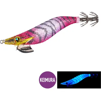 Umělá nástraha SHIMANO Hybridní nástraha na lov sépií a kalmarů Sephia Clinch Flash Boost 3.0 Prawn RŮŽOVÁ