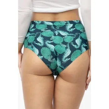Kalhotky Kalhotky Julimex Sea Story - vyšší pas Zeleno-tmavěmodrá 2XL