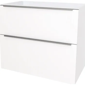 Mereo Mailo, koupelnová skříňka 61 cm, chrom madlo, Multidecor, Arktická bílá - CN590SBIAA