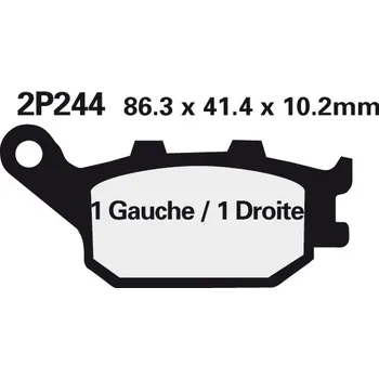 Brzdová destička NISSIN brzdové destičky 244ST
