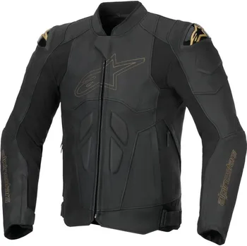 Moto bunda ALPINESTARS bunda DUSK černá/laserovaná kůže 2026 - 54