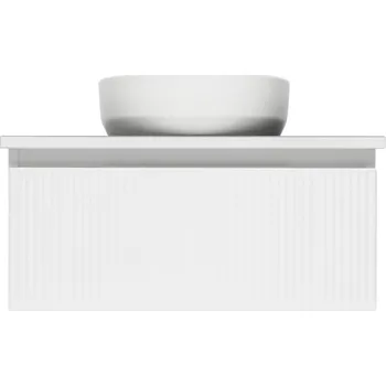 Koupelnový nábytek Koupelnová skříňka s krycí deskou SAT Evolution 78x30x44,8 cm bílá mat SATEVO80WMD - SATEVO80WMD