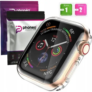 Pouzdro na mobilní telefon POUZDRO SILIKONOVÉ SILIKON PHONEO CRYSTAL CASE pro APPLE WATCH 4 5 6 SE 44MM