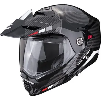 Helma na motorku SCORPION přilba ADX-2 Camino black/silver/red - M