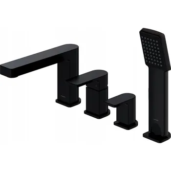 Vodovodní baterie Dvouúchytová vanová baterie na okraj vany Omnires Baretti, černá