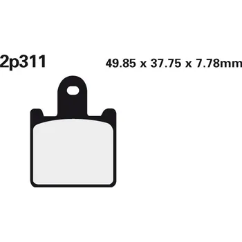 Brzdová destička NISSIN brzdové destičky 311ST