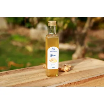 Sirup Zázvorový sirup Dobroládovna Velikost balení: 100 ml Váš denní elixír pro energii a pohodu, skvělý do ranního čaje, pro posílení imunity v sychravých dnech