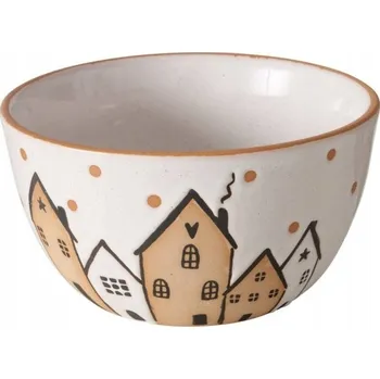 KERAMICKÁ MISKA KUCHYŇSKÁ MISKA NA POLÉVKU SALÁT Ø15 cm ZIMNÍ VZOR