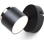 NOVA I nástěnná černá chrom/mléčný akryl 230V LED 4.2W 3000K