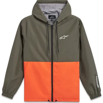 Moto bunda ALPINESTARS bunda SPEEDED WINDBREAKER zelená/oranžová - XL