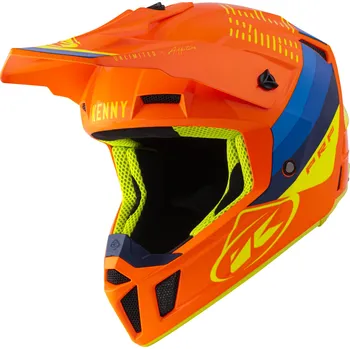 Helma na motorku KENNY přilba PERFORMANCE 22 neon orange - XS