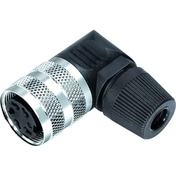 Rozvaděč Binder 09 0164 70 19 Úhlový konektor M16, kontakty: 19 (19-a), 4,0-6,0 mm, nestíněný, pájený, IP40