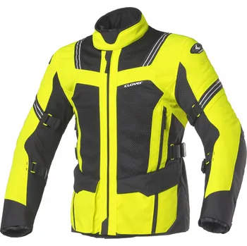 Moto bunda CLOVER bunda VENTOURING-3 WP AIRBAG black/yellow - 4XL