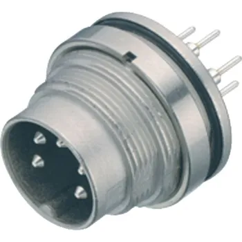 Elektrická zásuvka Binder 09 0119 90 05 Konektor M16 pro montáž na panel, kontakty: 5 (05-b), nestíněný, THT, IP67, UL, upevněný zepředu