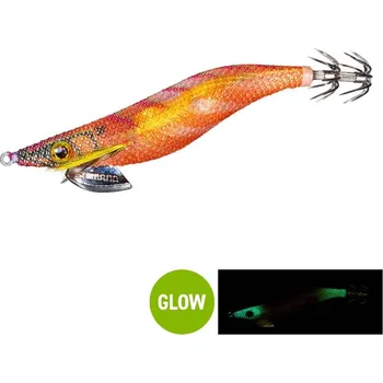 Umělá nástraha SHIMANO Hybridní nástraha na lov sépií a kalmarů Sephia Clinch Flash Boost Rattle 3.0 ORANŽOVÁ