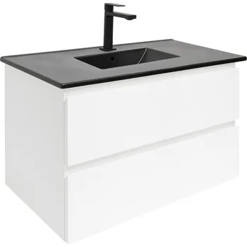 Koupelnový nábytek Koupelnová skříňka s umyvadlem SAT B-Way 79x50x45 cm bílá lesk BWAY280WU4B2B - BWAY280WU4B2B