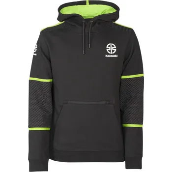 Pánská mikina KAWASAKI mikina RIVER MARK Hoodie black/green - XL