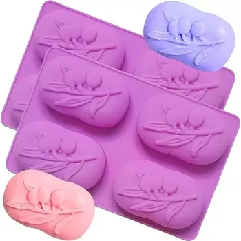 Mýdlo Silikonová forma na mýdlo - 4x Olivy