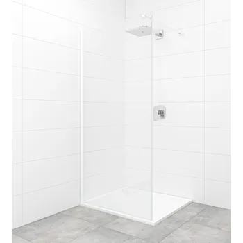 Sprchová zástěna Walk-in 120 cm SAT v barvě profilu bílá SATBWI120PRB - SATBWI120PRB