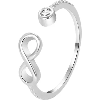 Prsten Agato Stříbrný otevřený prsten se symbolem nekonečna AGT-R63W 62 mm + 2 měsíce na vrácení zboží