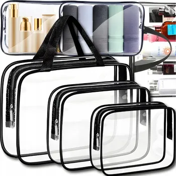 Kosmetická taška Kosmetická taštička Tweet KOSMETICKÉ TAŠTIČKY 3 KUSY TWEET bezbarvá