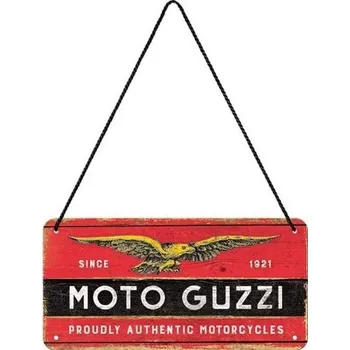 Plechová cedule NOSTALGIC ART cedule MOTO GUZZI red/black