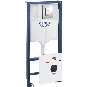 Grohe Předstěnová instalace s nádržkou pro závěsné WC, souprava Fresh a tlačítko Skate Cosmopolitan, matný chrom - G39449000