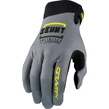 Cyklistické rukavice KENNY cyklo rukavice GRAVITY 21 gray/neon yellow - 7