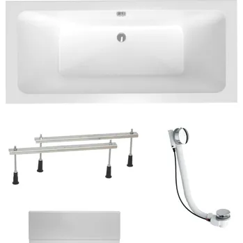 Obdélníková vana Laguna Nora Plus 160x75 cm akrylát levá i pravá SIKONO1600ANPC - SIKONO1600ANPC