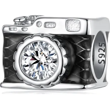 Přívěsek Elenys stříbrný přívěsek Černý fotoaparát