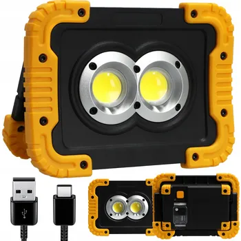 LED reflektor Smartled akumulátorový 20 W černý IP44 1000 lm