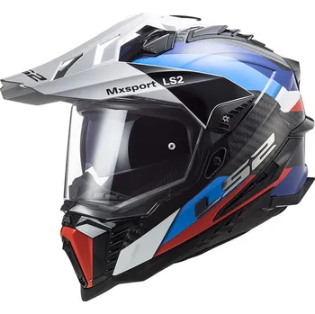Helma na motorku LS2 přilba EXPLORER CARBON MX701 Frontier black/blue - XS