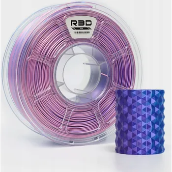 Filament R3D PLA Magic SILK 1,75mm 1kg Tri-Color Modrá Fialová Pink Vícebarevný