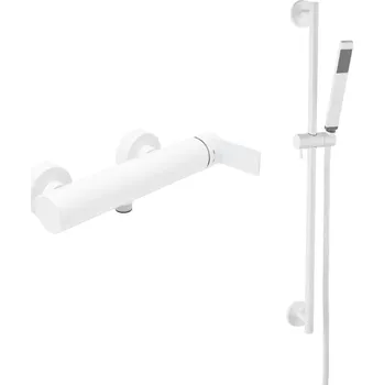 Sprchová baterie SAT B-Way se sprchovým setem 150 mm bílá matná SATBSBW268BSET1 - SATBSBW268BSET1