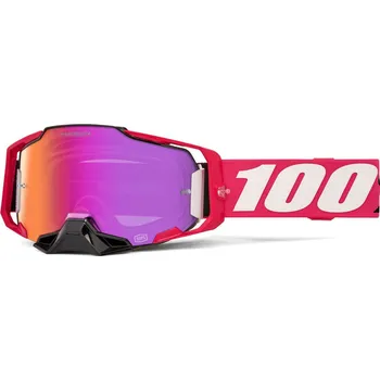 100% brýle ARMEGA KLOUG Hiper pink/mirror dark red