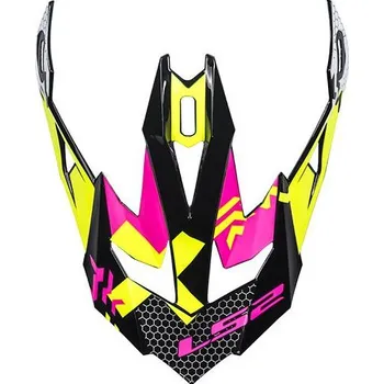 Helma na motorku LS2 PEAK MX470 TRIPLEX BLACK PINK YELLOW