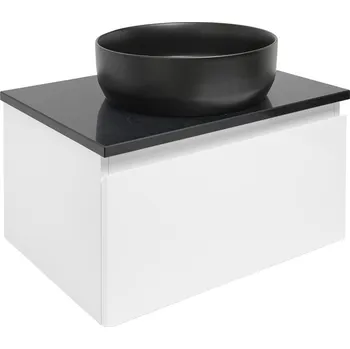 Koupelnový nábytek Koupelnová skříňka s krycí deskou SAT B-WAY 59x30x45 cm bílá lesk BWAY60WTK - BWAY60WTK