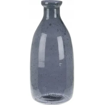 Obraz SKLENĚNÁ DEKORATIVNÍ LÁHEV ŠEDÁ KARAFA NA VODU VÁZA NA KVĚTINY Ø 10 cm