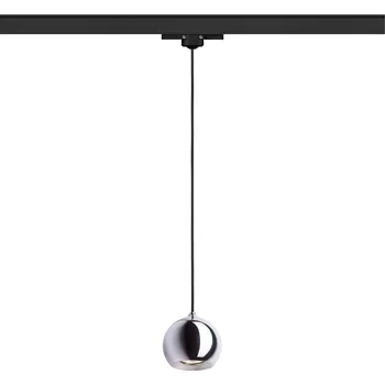 Bodové svítidlo DESTY pro tříokr. lištu černá chrom 230V GU10 35W