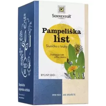 Nealkoholický nápoj Pampeliška list porcovaný dvoukomorový, BIO, 22 g Sonnentor