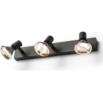 Žárovka TRICA III nástěnná černá 230V GU10 3x25W