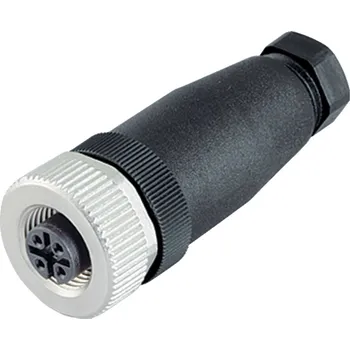 Binder 99 0430 07 04 Kabelový konektor M12 samice, kontakty: 3, 4,0-6,0 mm, nestíněný, šroubovací svorka, IP67, UL